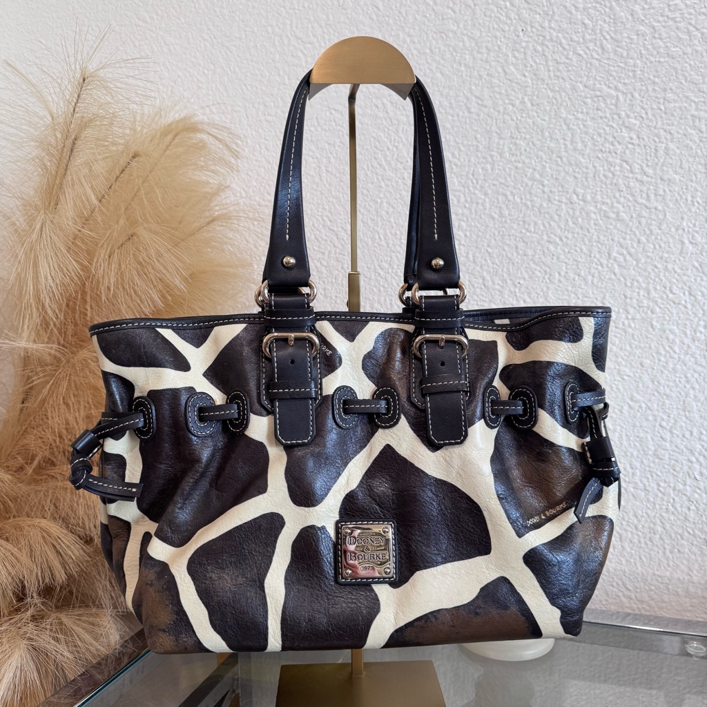Dooney & Bourke Chiara Medium Satchel | Rare Giraffe Print Collection